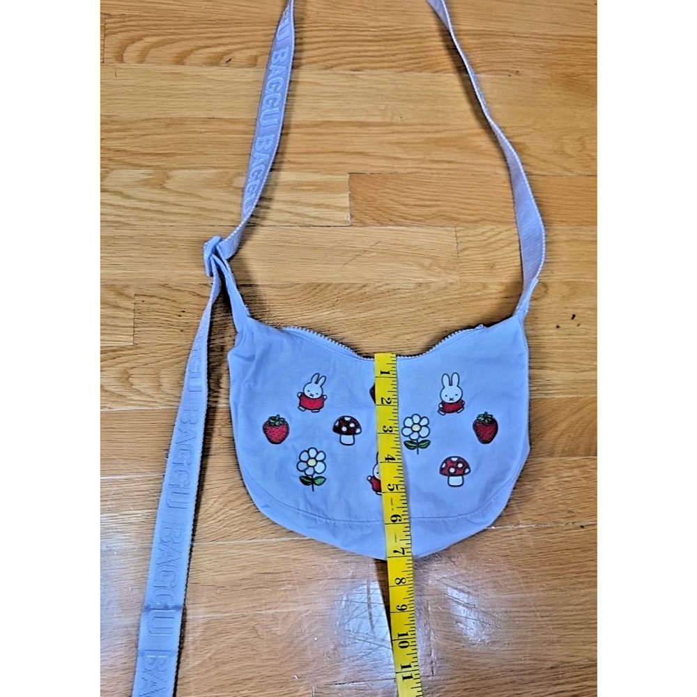 Baggu x Miffy SM Crescent Bag Purple Nylon Crossbody Bunny Print Limited Edition - Picture 8 of 12